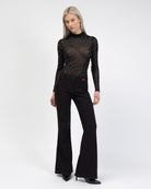 Body mit Wirbelmuster aus Strass