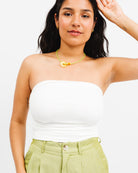 Gerafftes Bandeau Top - Broke + Schön