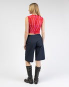 Mesh Top mit gecracktem Muster