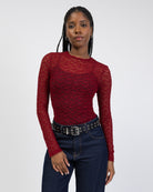 Langarmbody aus Spitze