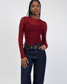 Langarmbody aus Spitze