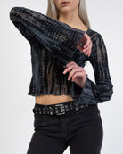 Langarmshirt mit Schlangenmuster