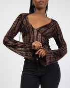 Langarmshirt mit Schlangenmuster