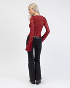 Elegantes Spitzenlangarmshirt