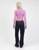 Langarmshirt mit Nahtdetails und Streifen