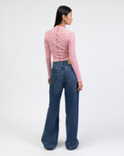 Langarmshirt mit Nahtdetails und Streifen