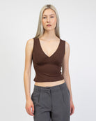 Basic Top mit V-Ausschnitt