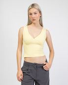 Basic Top mit V-Ausschnitt