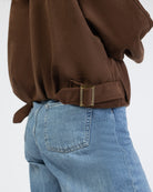 Bomberjacke in Wildlederoptik