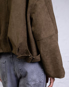 Bomberjacke in Wildlederoptik