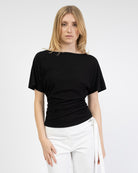 Weiches Shirt mit Raffung