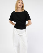 Weiches Shirt mit Raffung