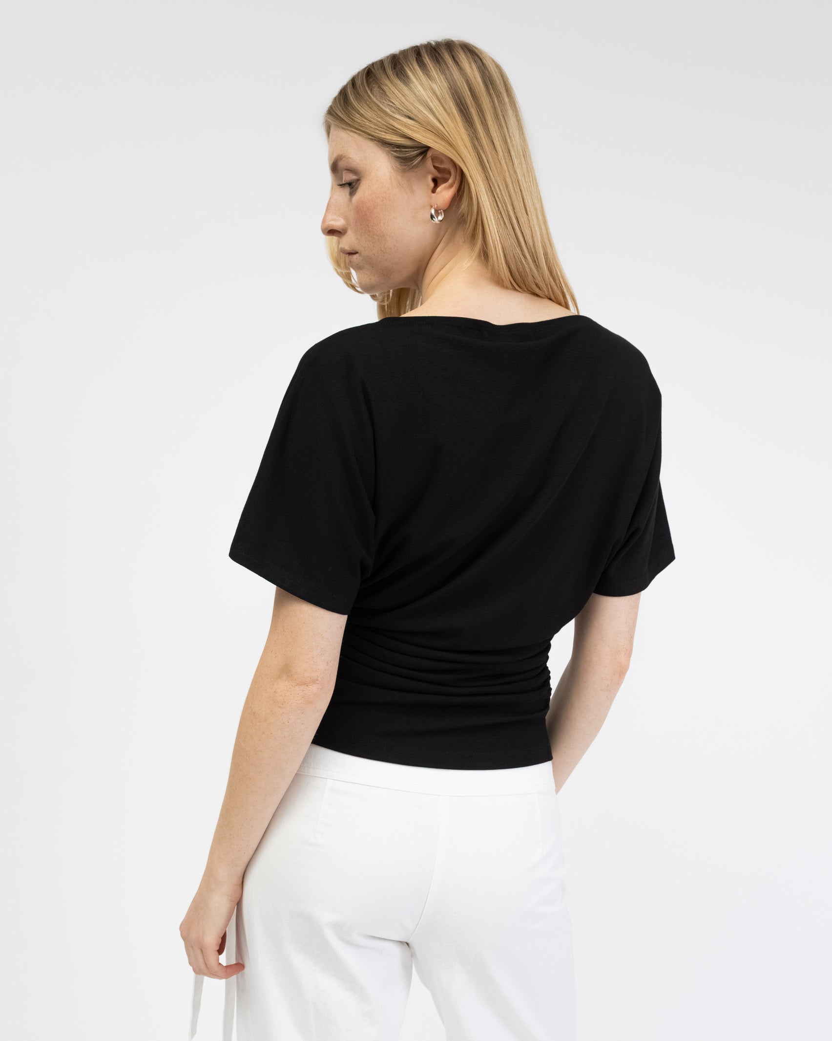 Weiches Shirt mit Raffung