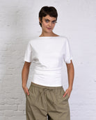 Weiches Shirt mit Raffung