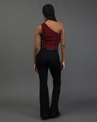One Shoulder Top mit Schal