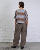 Crop T-Shirt mit Streifen