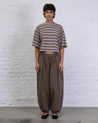Crop T-Shirt mit Streifen