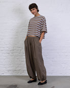 Crop T-Shirt mit Streifen