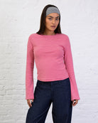 Langarmshirt mit feinen Streifen