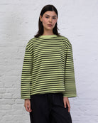 Gestreiftes Oversize Langarmshirt