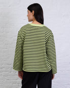 Gestreiftes Oversize Langarmshirt
