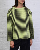 Gestreiftes Oversize Langarmshirt