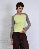 Gestreiftes Raglan Longshirt