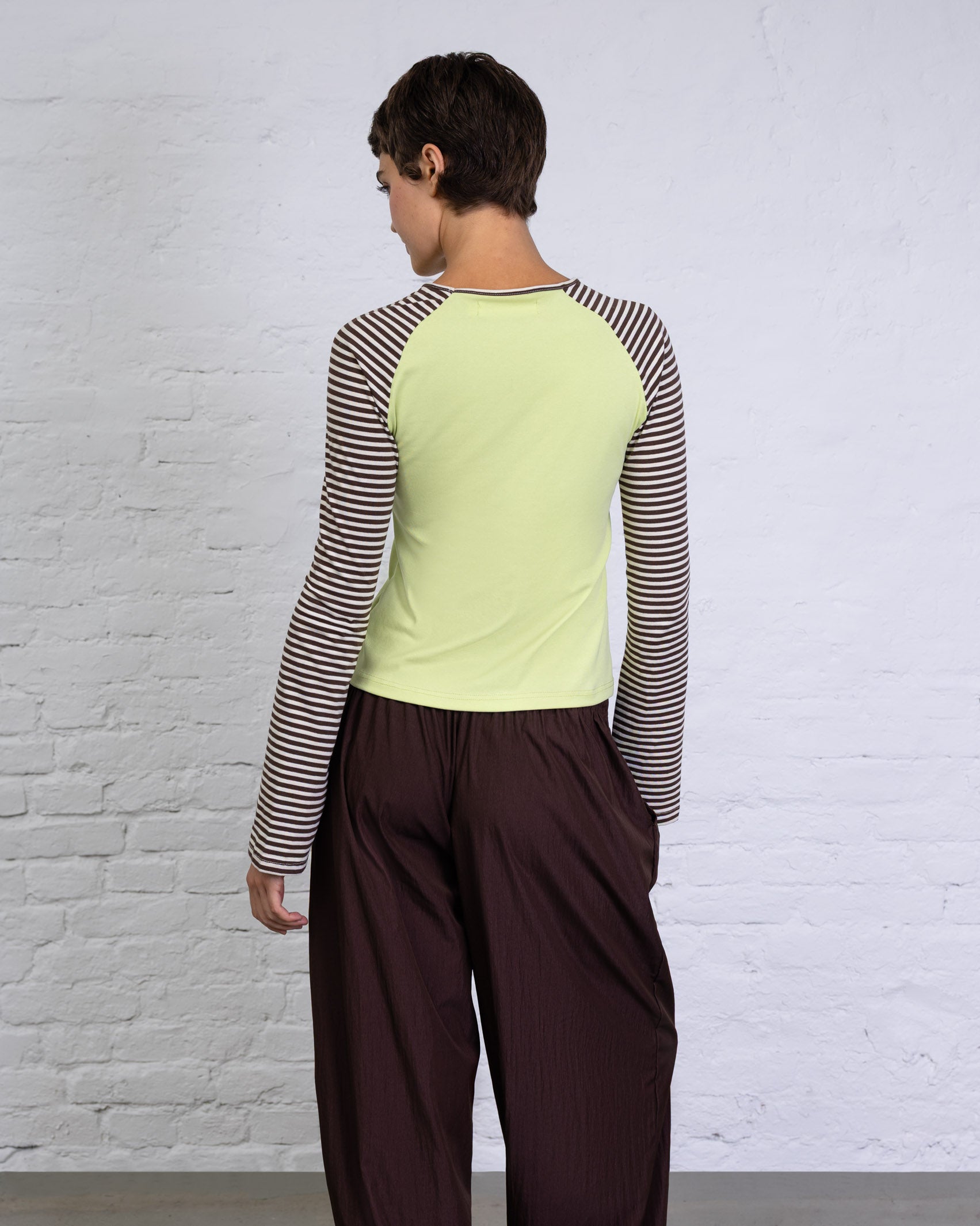 Gestreiftes Raglan Longshirt