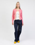 Gestreifter Cardigan aus Baumwolle