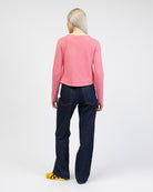 Gestreifter Cardigan aus Baumwolle