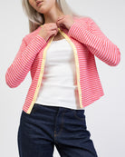 Gestreifter Cardigan aus Baumwolle