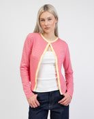 Gestreifter Cardigan aus Baumwolle