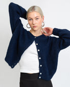 Lockere Strickjacke