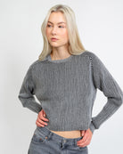 Gestreifter Strickpullover