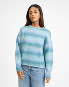 Crop Pullover mit Farbverlauf