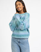 Crop Pullover mit Farbverlauf