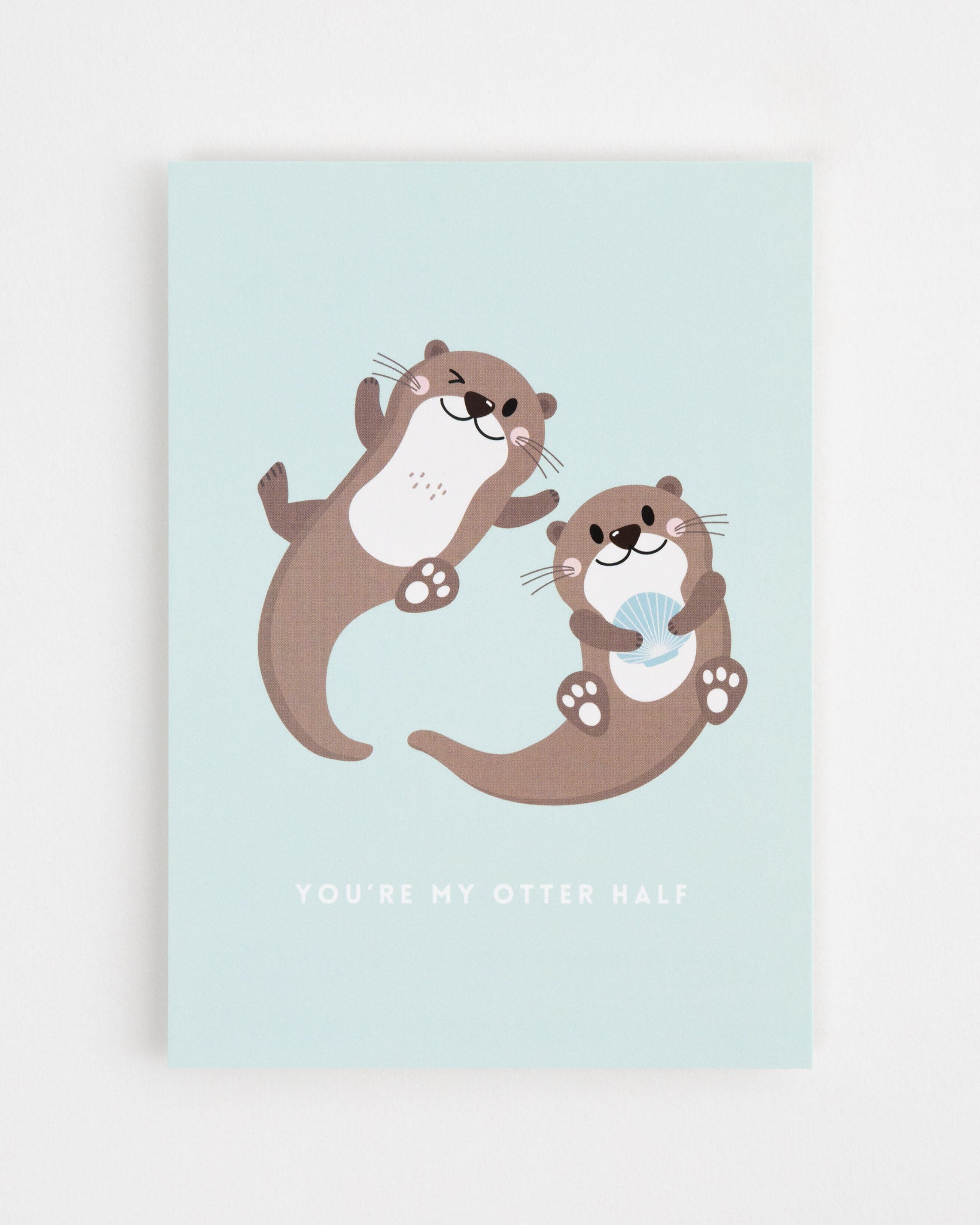 Postkarte You're my otter half