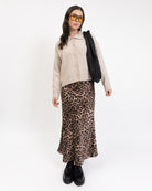 Maxi Rock mit Leoprint