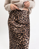 Maxi Rock mit Leoprint