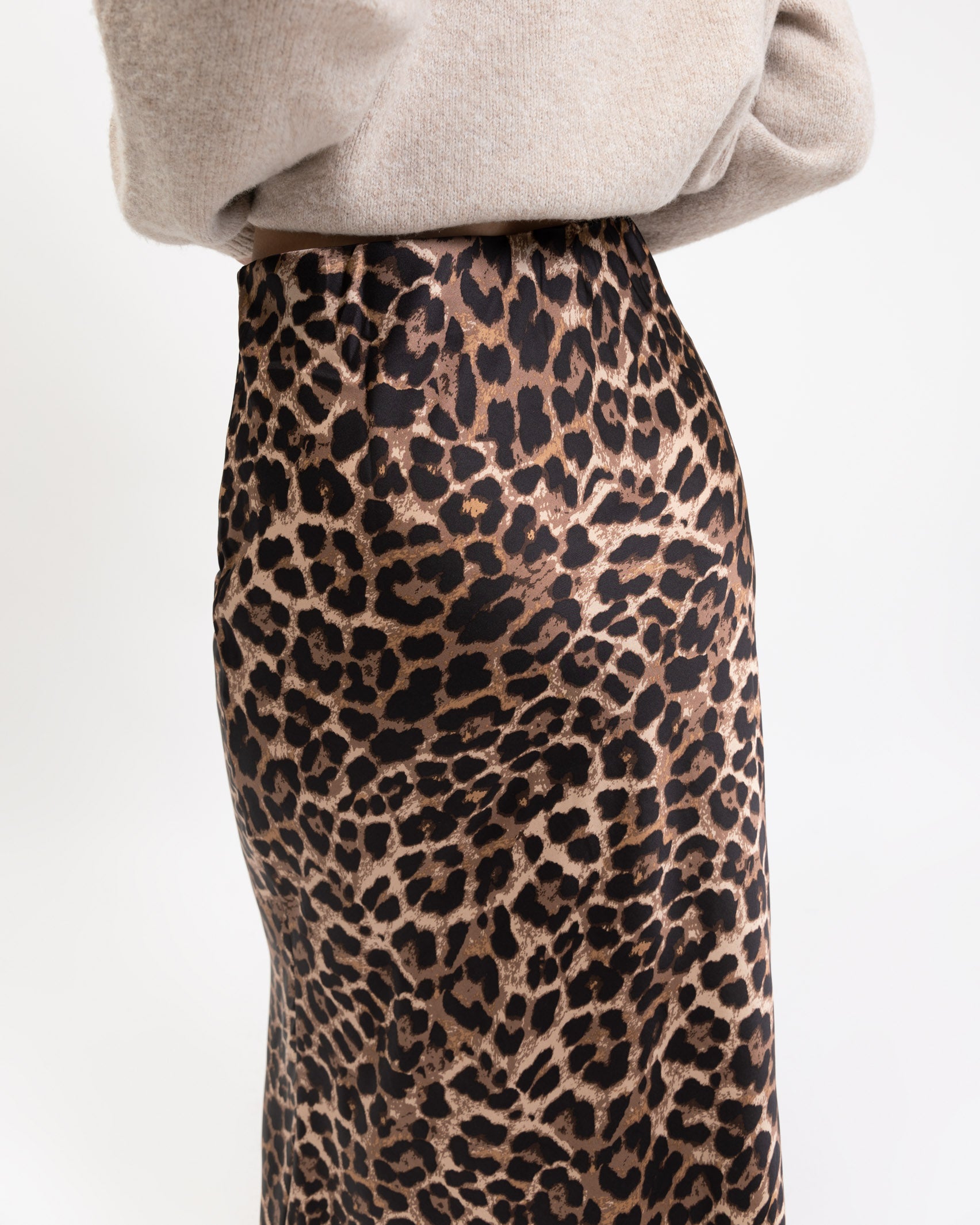 Maxi Rock mit Leoprint