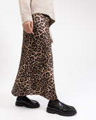 Maxi Rock mit Leoprint