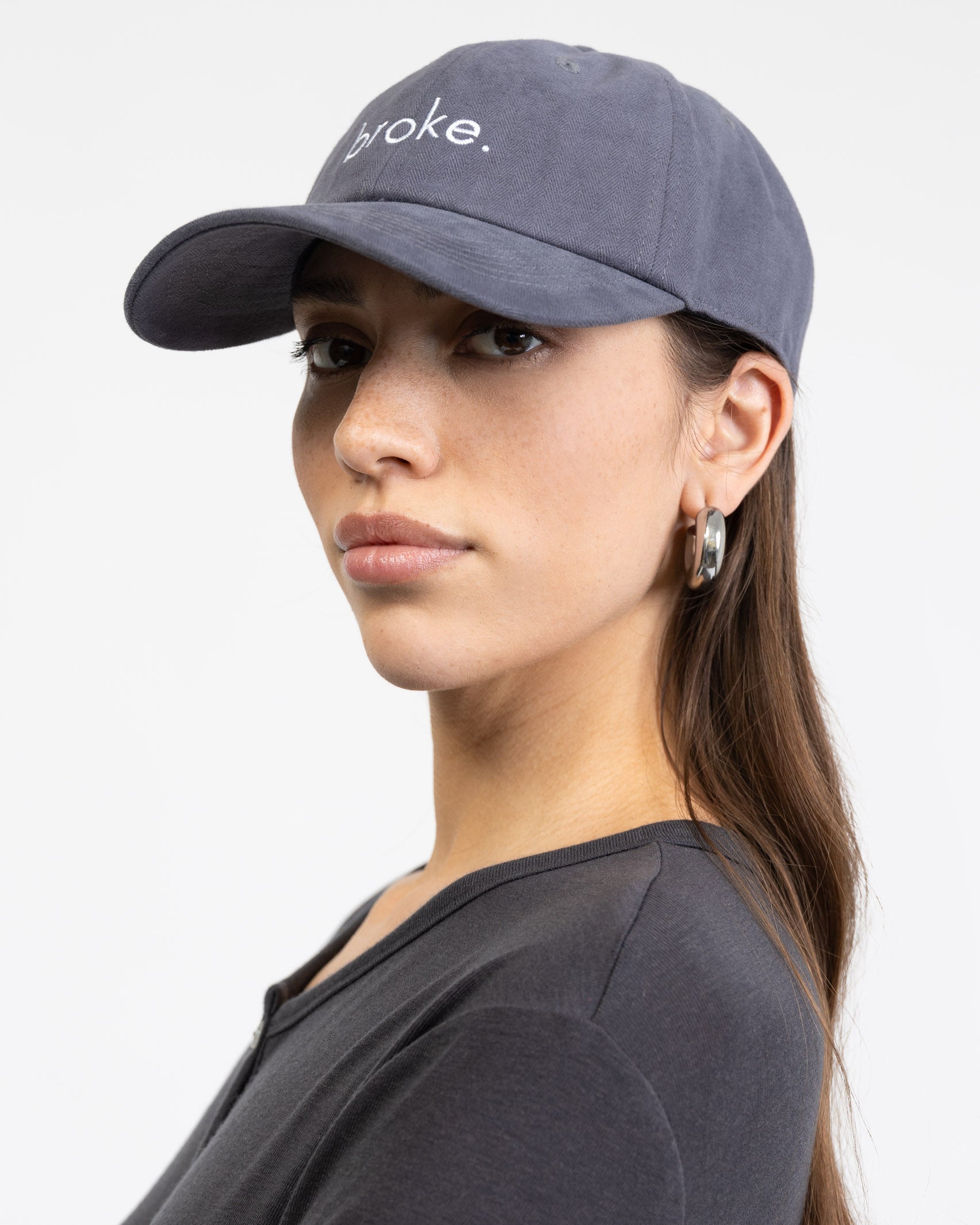 Cap mit "Broke" Print