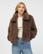 Weiche Jacke mit Reißverschluss von vorne