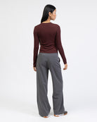 Langarmshirt mit Rundhalsausschnitt von hinten