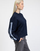 Strickpullover mit Streifendetailsim Detail