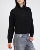 Strickjacke mit Kapuzeim Detail