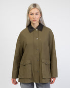 Parker aus Baumwolle von vorne geschlossen