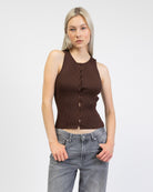 Top mit Knöpfen von vorne