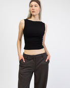 Basic Top mit U-Boot Ausschnitt von vonre