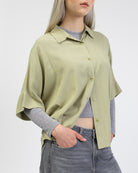 Weite Kurzarm Bluse im Detail